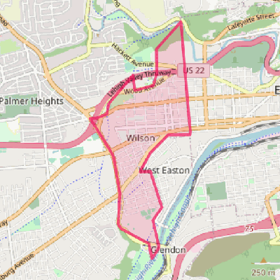 Map of Wilson