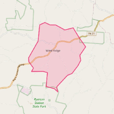 Map of Wind Ridge