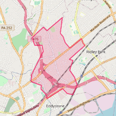 Map of Woodlyn