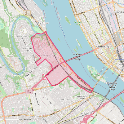 Map of Wormleysburg