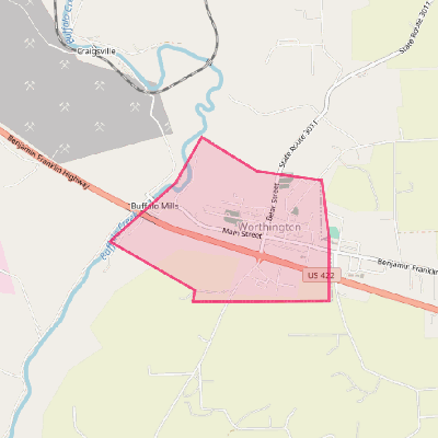 Map of Worthington