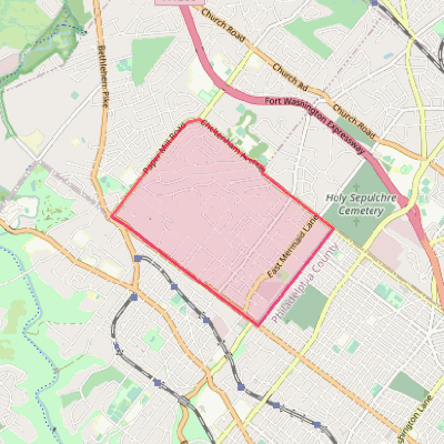 Map of Wyndmoor