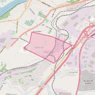 Map of Yatesville