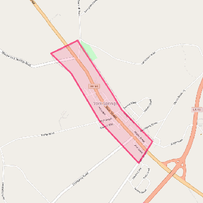 Map of York Springs