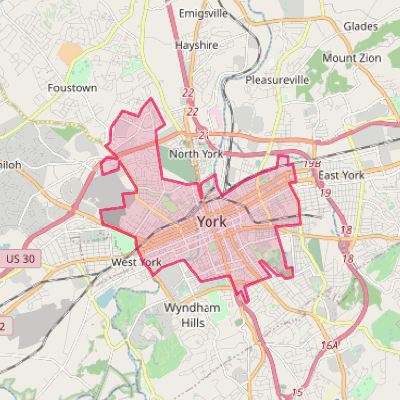 Map of York