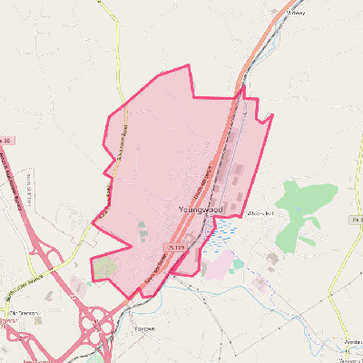 Map of Youngwood