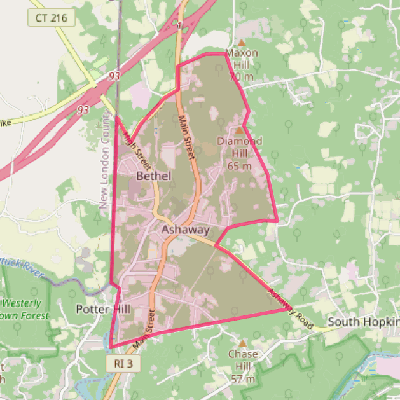 Map of Ashaway