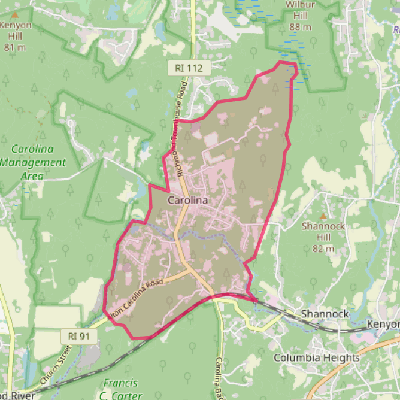 Map of Carolina