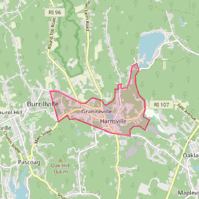 Map of Harrisville