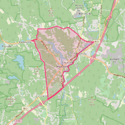 Map of Hope Valley