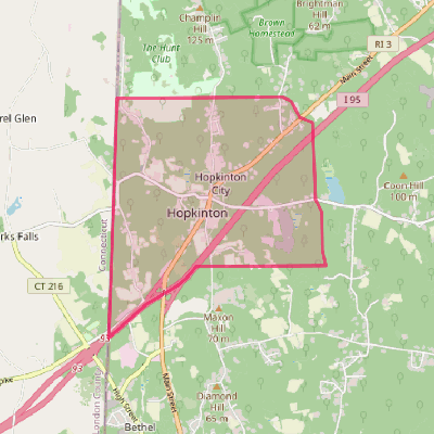 Map of Hopkinton