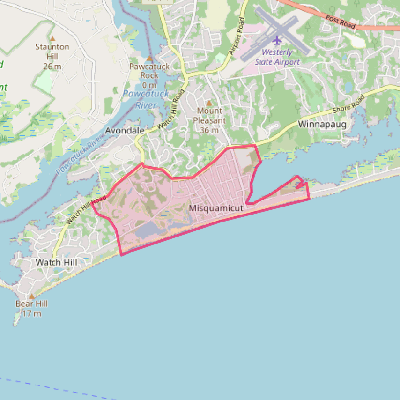 Map of Misquamicut