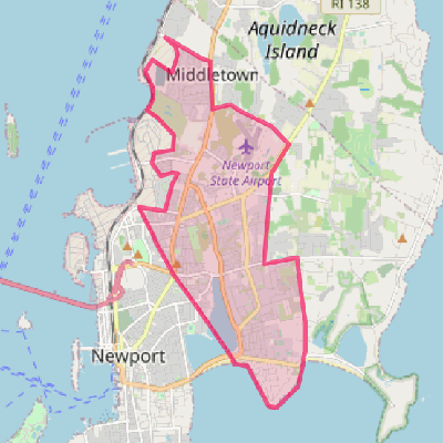 Map of Newport East