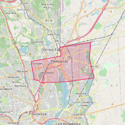 Map of Pawtucket