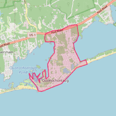 Map of Quonochontaug