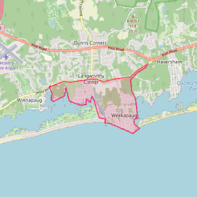 Map of Weekapaug