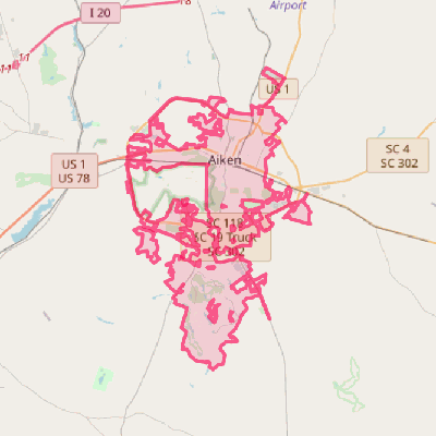 Map of Aiken