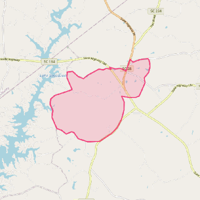 Map of Antreville