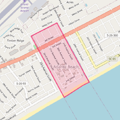 Map of Atlantic Beach