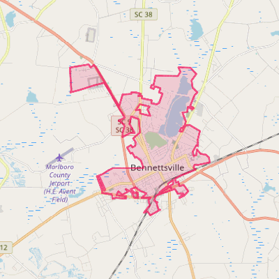 Map of Bennettsville