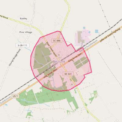 Map of Bethune