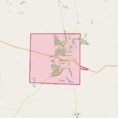 Map of Blackville