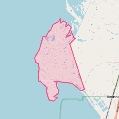 Map of Bonneau Beach