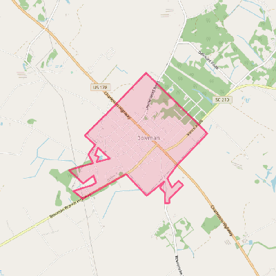 Map of Bowman