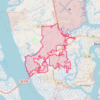 Map of Burton