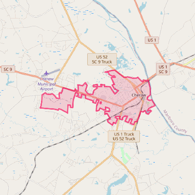 Map of Cheraw