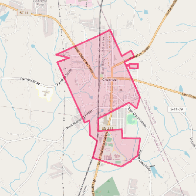 Map of Chesnee