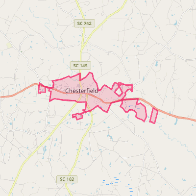 Map of Chesterfield