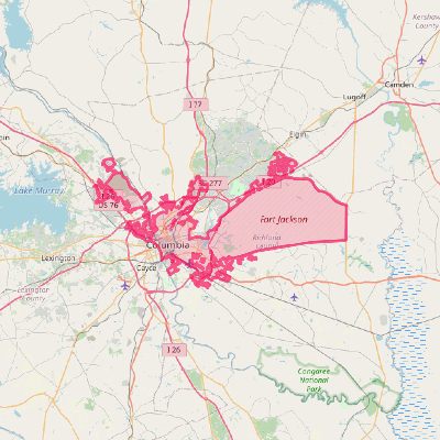 Map of Columbia