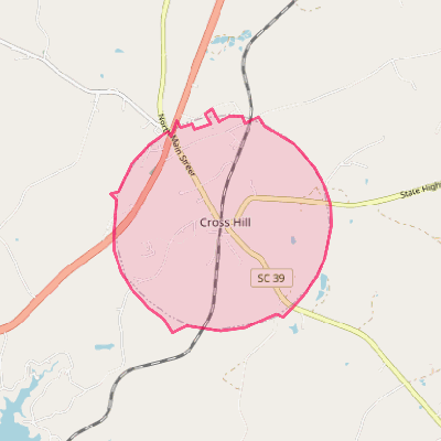 Map of Cross Hill