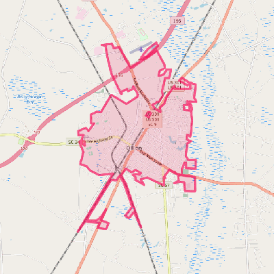 Map of Dillon