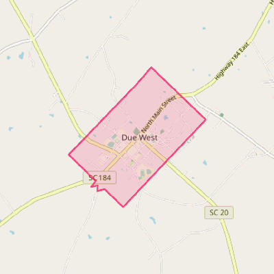 Map of Due West