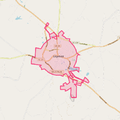 Map of Edgefield