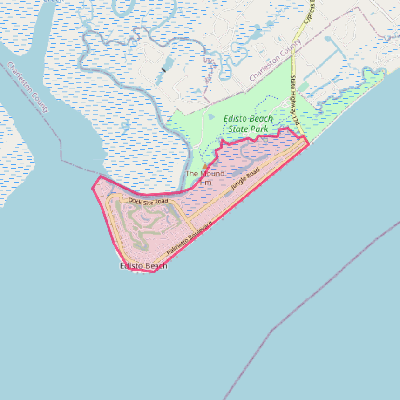 Map of Edisto Beach