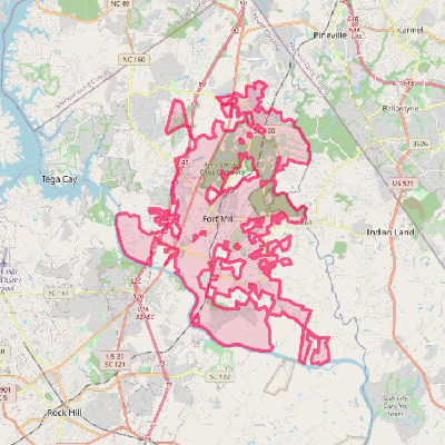 Map of Fort Mill