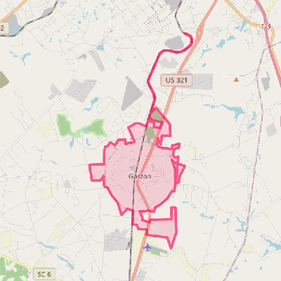 Map of Gaston