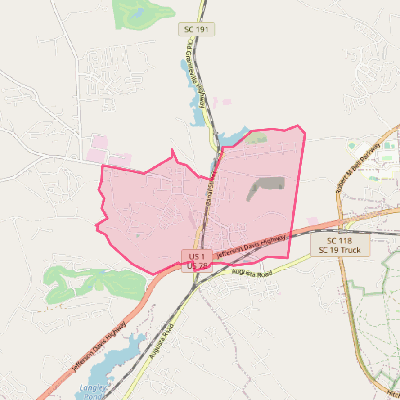 Map of Graniteville