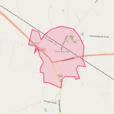 Map of Greeleyville