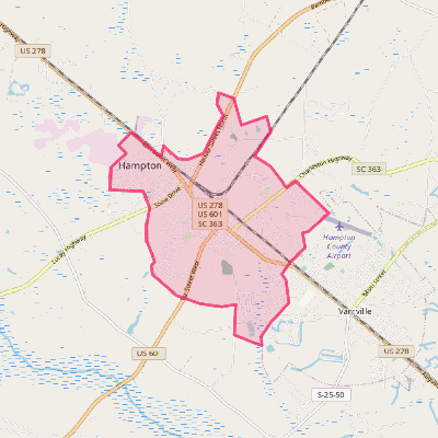 Map of Hampton