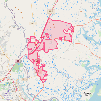 Map of Hardeeville