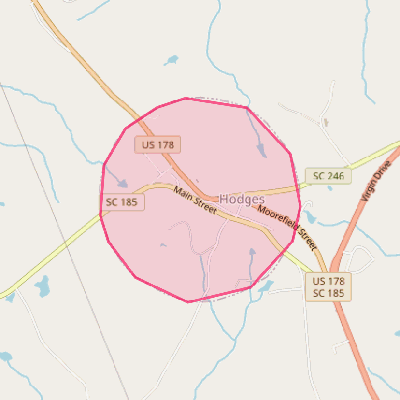 Map of Hodges