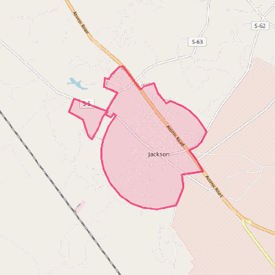 Map of Jackson