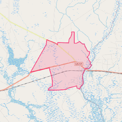 Map of Jacksonboro