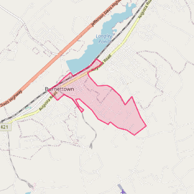 Map of Langley