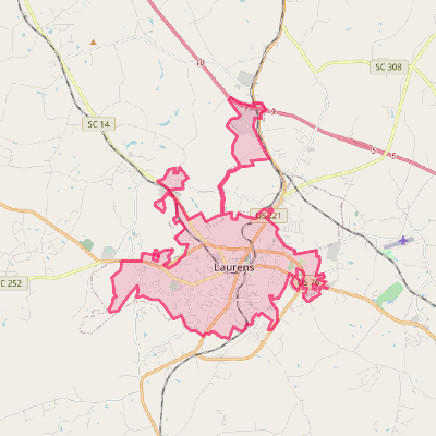 Map of Laurens