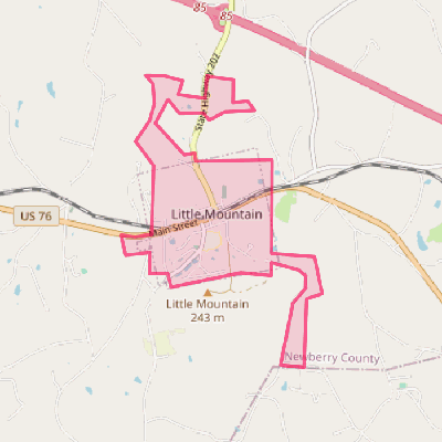 Map of Little Mountain